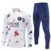 Sudadera De Entrenamiento Paris Saint-Germain Cremallera De Cuarto 2024-25 Blanca - Hombre